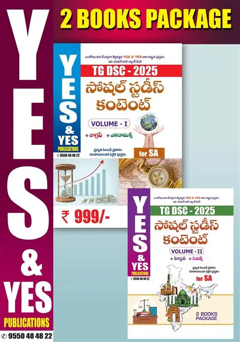 YES&YES PUBLICATIONS TG-DSC SOCIAL CONTENT FOR SA(SCHOOL ASSISTAN)T